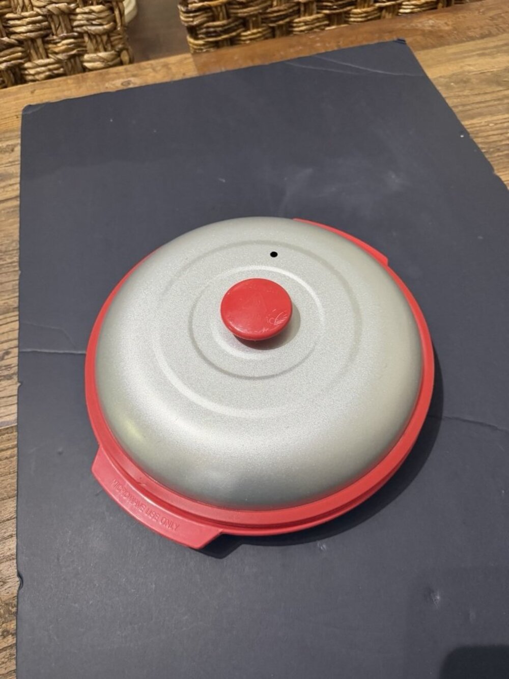 Microwave Cooking Dish Pan Cook Crisp Reheat Ceramic Nonstick Coating Reheatza